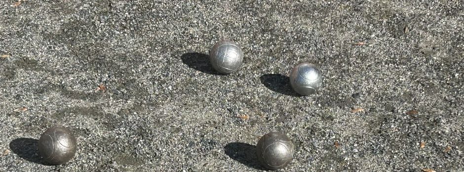 Premiere für unsere Boule-Bahn