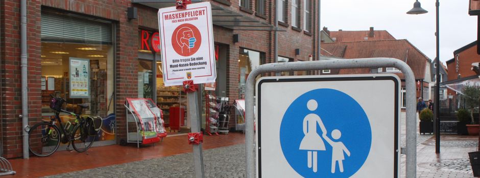 Nur noch mit Maske durch die Innenstadt