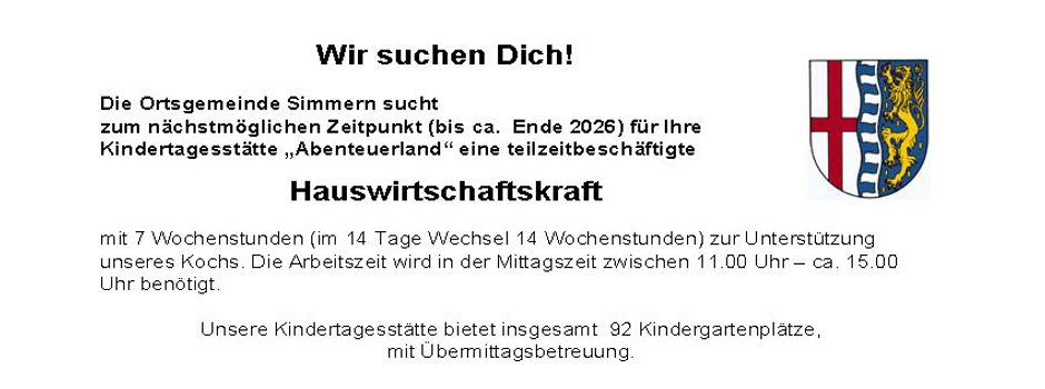 Wir suchen dich