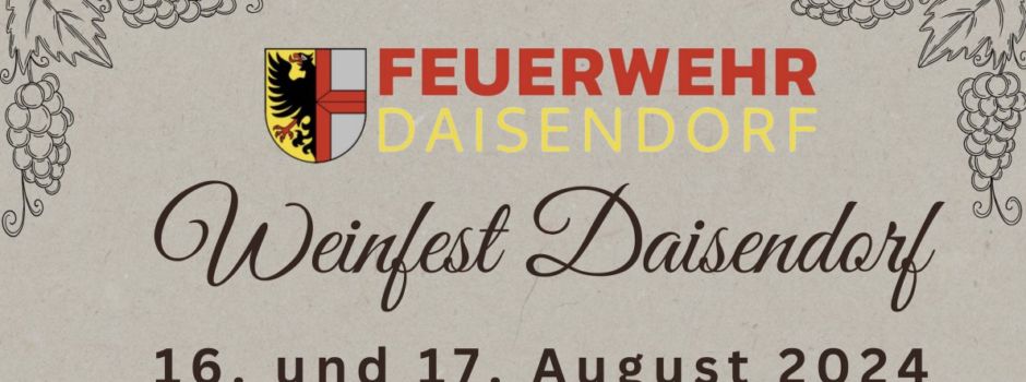 Weinfest Daisendorf 16./17. August 24