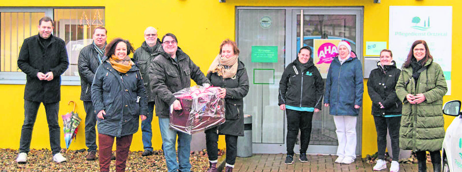 Sozialdemokraten besuchen Pflegedienst