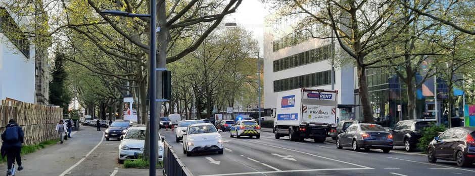 Unfall in Mainzer Neustadt: Fahrbahnen verengt
