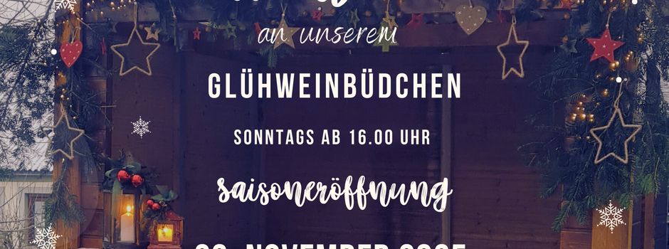 HÜTTENZAUBER an unserem Glühweinbüdchen 