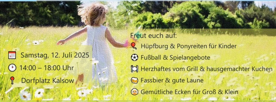 Sommerfest in Kalsow 