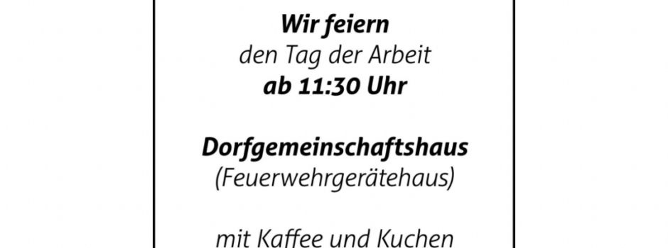 🎉 Stetten feiert den 1. Mai! 🌼🔥