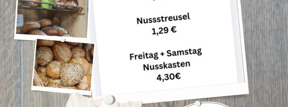 Unser Backwarenangebot 