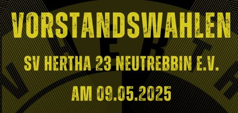Vorstandswahlen vom Sportverein Hertha 23