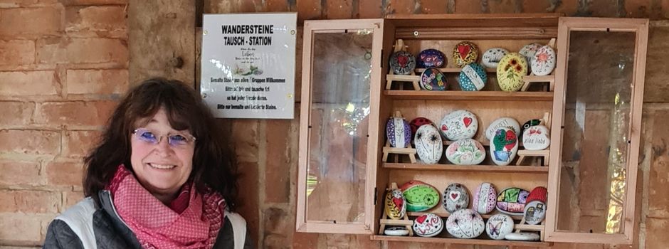 Wandersteine-Tauschstation am Wildpark Mölln eröffnet