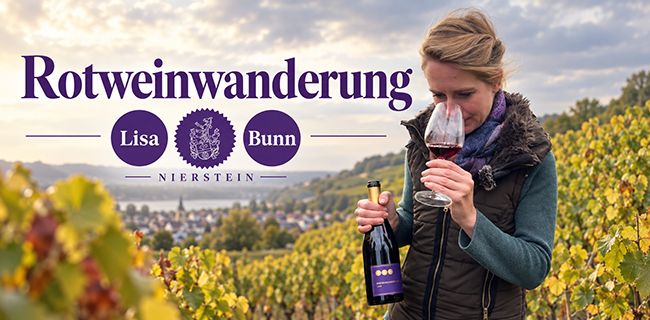 Edle Tropfen über dem Rhein: Weingut Lisa Bunn lädt zur Rotweinwanderung