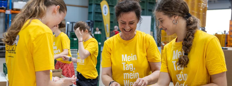 Mainzer Schüler ernten für den guten Zweck auf dem Kastanienhof