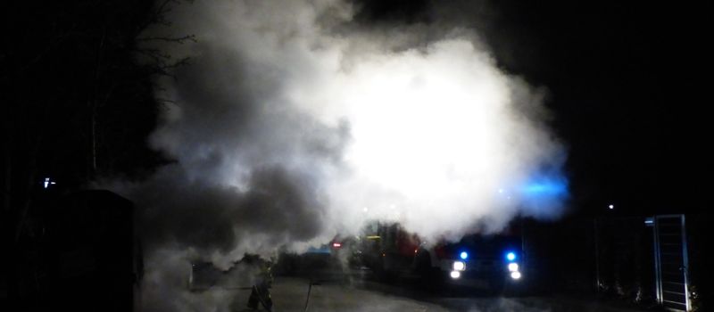 Vorsätzliche Brandstiftung am Gesamtschulgelände