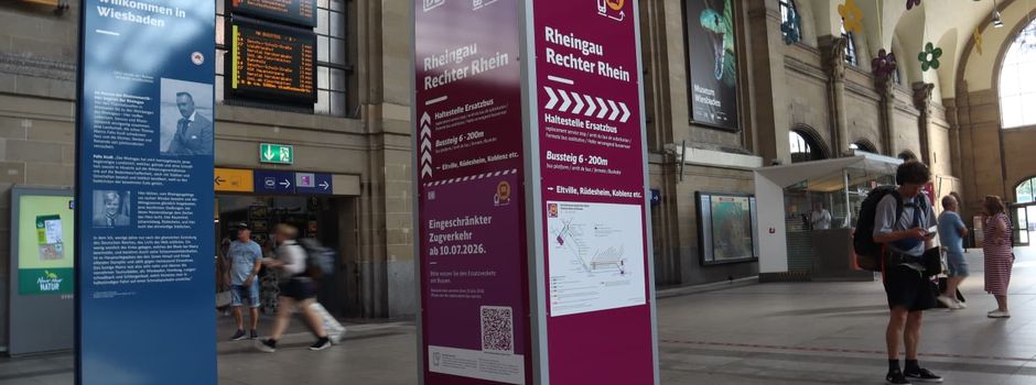 Wie die RB10 in Wiesbaden von der Streckensperrung profitiert