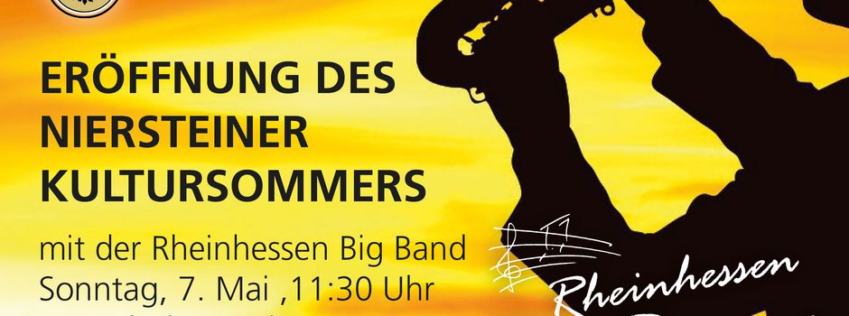 Kultursommereröffnung in Park der Stadt Nierstein  am 7. Mai mit der Rheinhessen Big Band