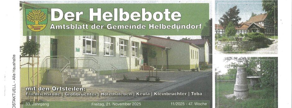 Amtsblatt 11-2025 vom 21.11.2025 ist online