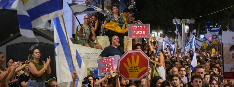 Streik und Großdemonstration für Freiheit der Hamas-Geiseln