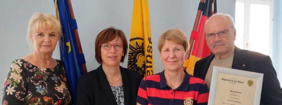 Rührende Verabschiedung der Oppenheimer Erzieherin Karin Kubatzky
