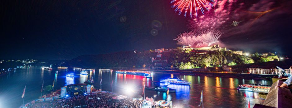 Rhein in Flammen in Koblenz: Erstmals Drohnenshow neben Feuerwerk