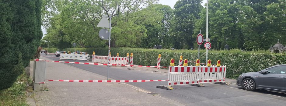Xaveriusweg in Mainz nach Straßeneinbruch gesperrt