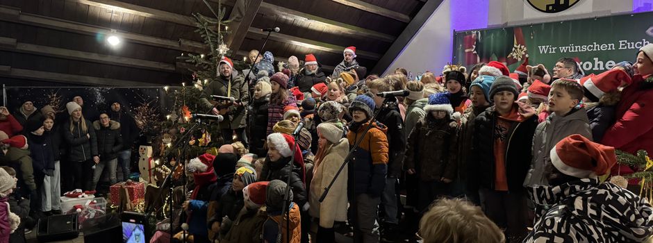 Leuchtende Augen beim Adventssingen 🤩