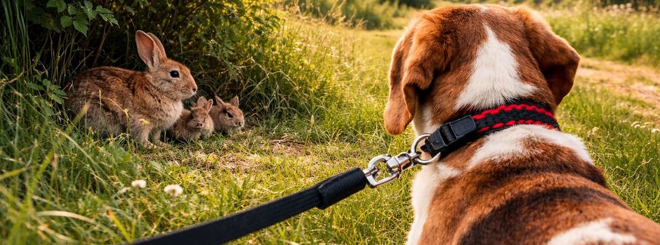 Nehmt eure Hunde bitte an die Leine