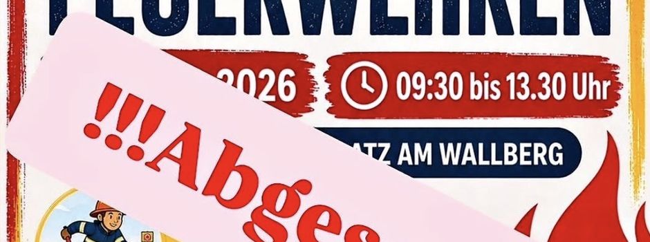 Der Kreisausscheid der Feuerwehren wurde abgesagt!! 