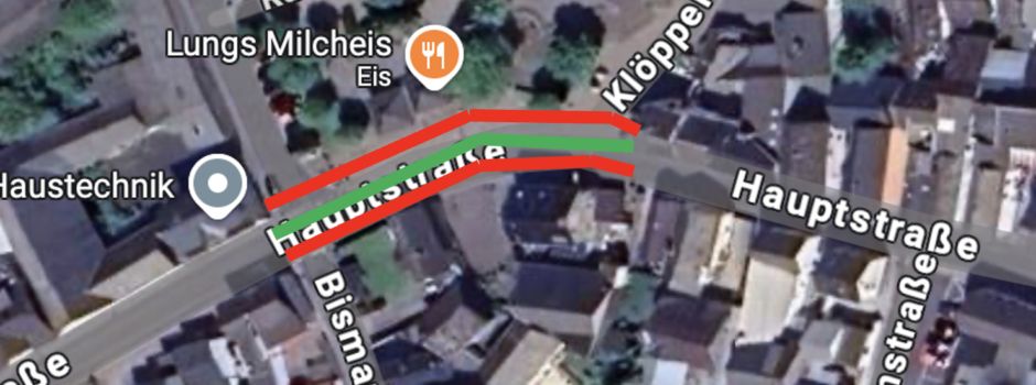 Einspuriger Ampelbetrieb Hauptstraße, Bereich Raiffeisenplatz ab 12.05.25