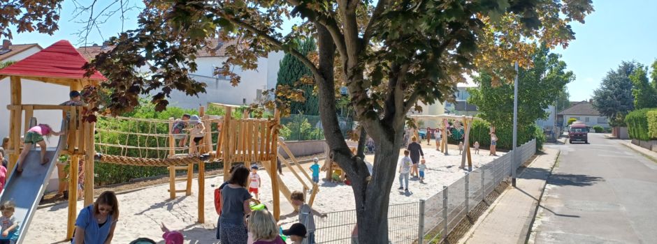 Spielplatzeinweihung in den Neunmorgen, Nierstein