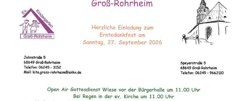 Open-Air Erntedankgottesdienst mit Spendensuppe
