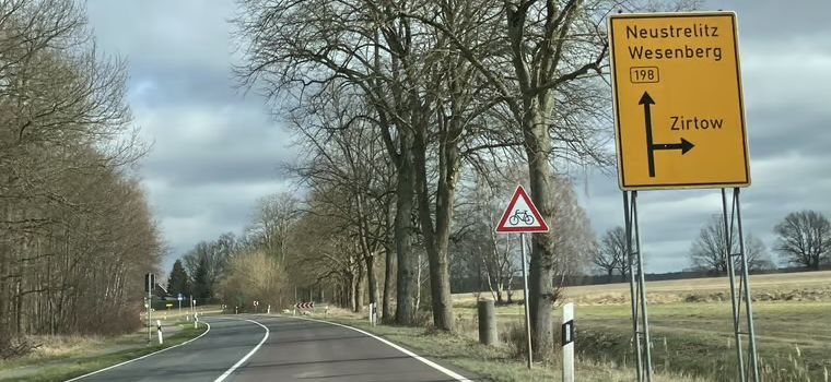 Sperrung wegen Bauarbeiten auf der B198 zwischen Mirow und Wesenberg