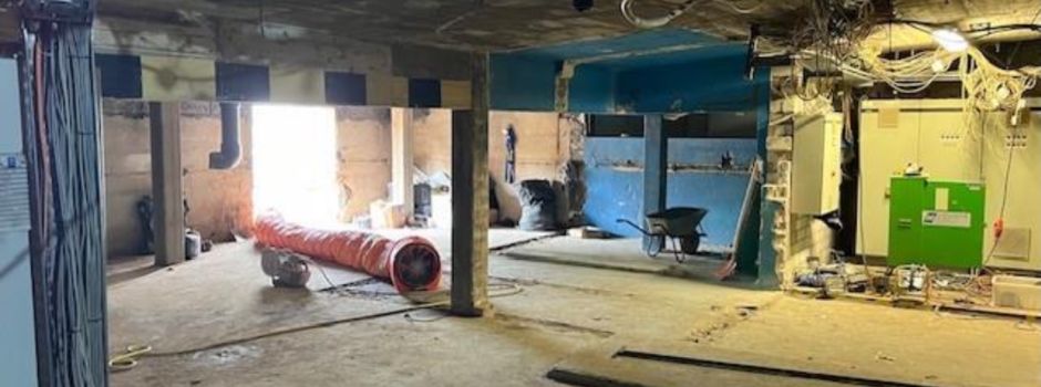 Arbeiten am Hallenbad „voll im Zeitplan“