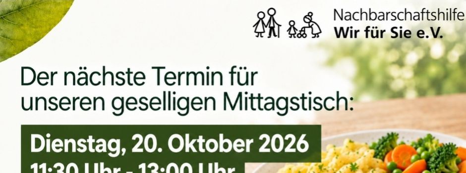 Mittagstisch im Foyer der Hohenkarpfenhalle  (Kopie)