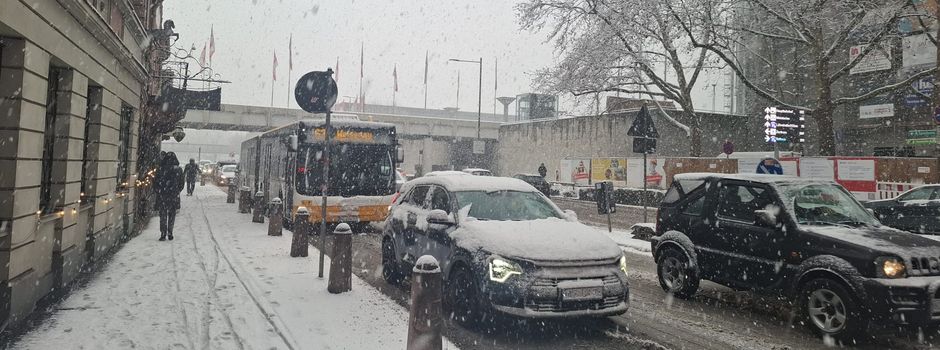 Zahlreiche Unfälle in Mainz und Umgebung wegen starken Schneefalls