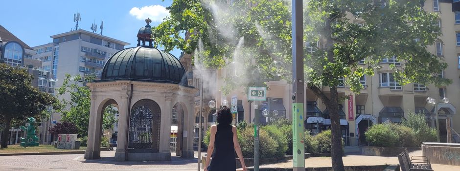 Zwei neue Sprühnebel-Anlagen in Wiesbaden: Erste bereits defekt