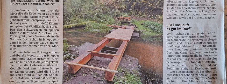 In Schopp wissen die Bürger anzupacken