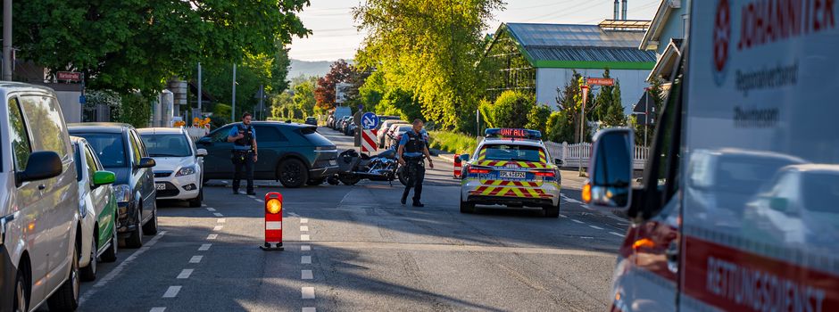 Schwerverletzter Motorradfahrer bei Unfall in Mainz
