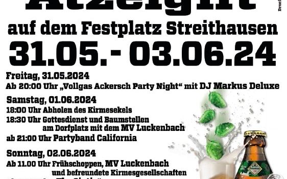 Kirmes in Atzelgift - Gottesdienst im Zelt!