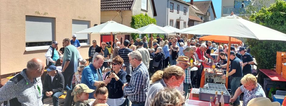 Nachlese Maibaumstellen mit Versteigerung der Jubiläumsstühle