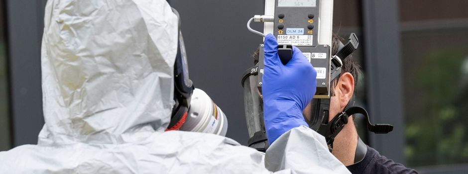 Radioaktive Stoffe an der JGU: Feuerwehr trainiert den Ernstfall