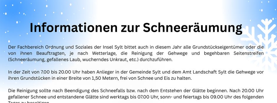 Schneeräumungspflicht