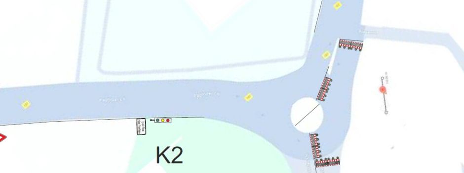 Sanierungsarbeiten Kreisverkehr Ziesar