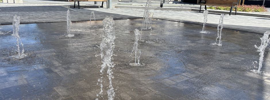 Wasserspiel geht in Betrieb