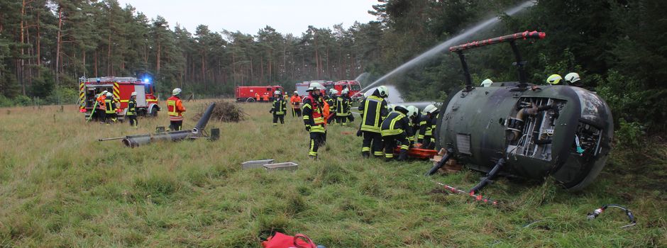 „Abgestürzter Hubschrauber, Menschenleben in Gefahr“