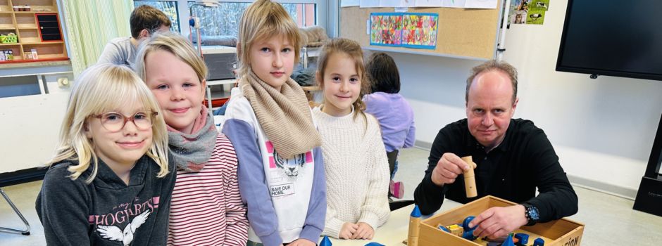 Projekttag Magnetarchitektur für den 1. und 2. Jahrgang der Bolandschule