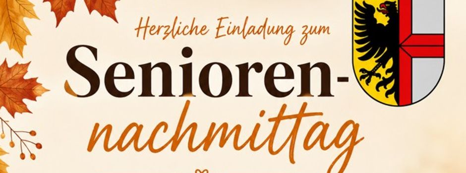 Einladung zum Seniorennachmittag am 30.09.2026