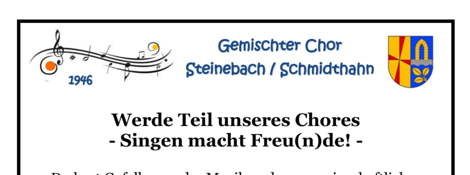 Werde Teil unseres Chores