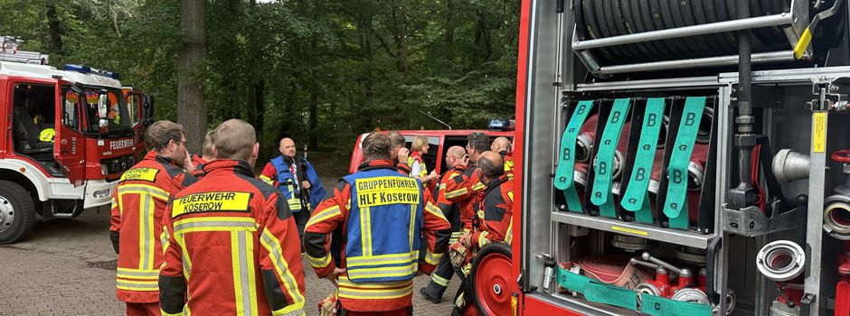 Einsatz der freiwilligen Feuerwehr Koserow