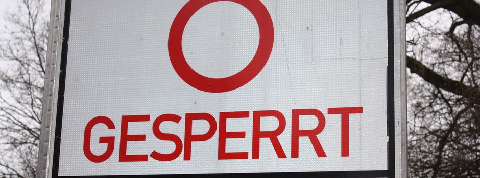 Sperrung in der Herzog-Bernd-Straße