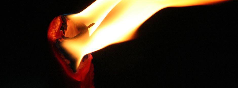 Mann mit Fackel in Wiesbaden festgenommen