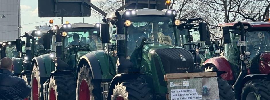 Bauernproteste in Wiesbaden: Verkehr stark beeinträchtigt