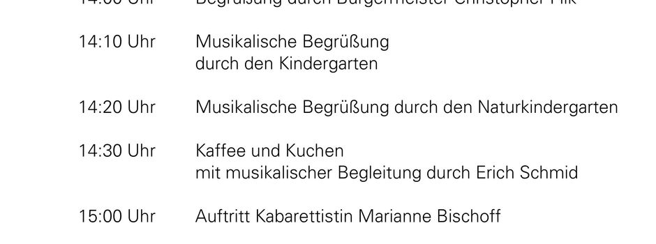 Herzliche Einladung zum Seniorennachmittag